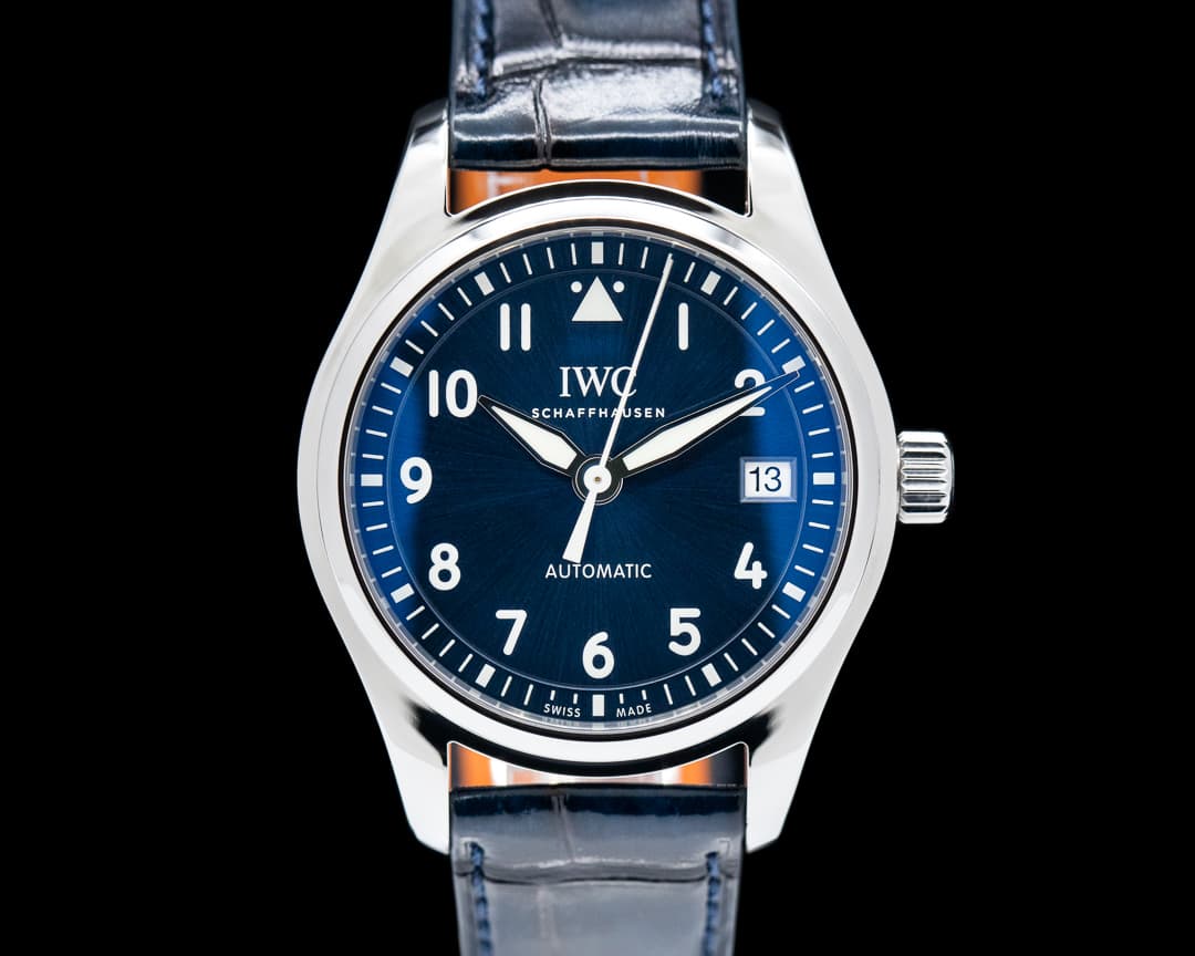 IWC Pilot 36mm Blue Dial SS 
