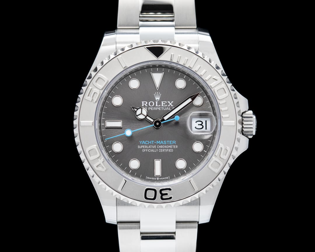 Rolex Yacht Master SS Rhodium Dial/Platinum Bezel Mid Size 2023