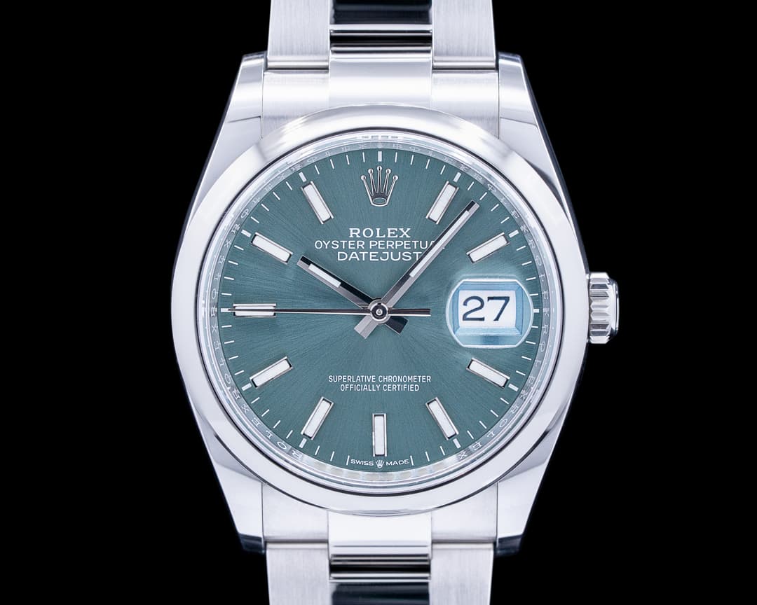 Rolex Datejust 126200 Mint Green / Oyster Bracelet 2022