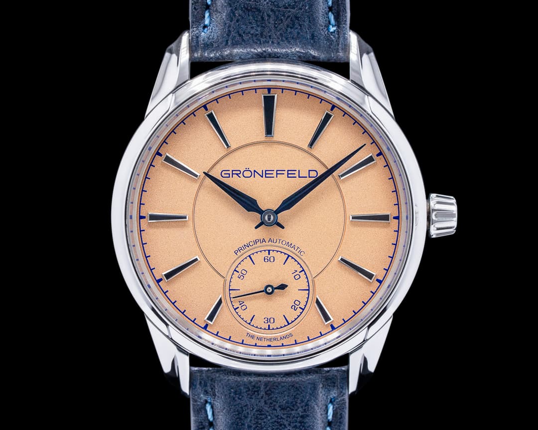 Gronefeld 1941 Principia Automatic Steel Salmon Dial 2021