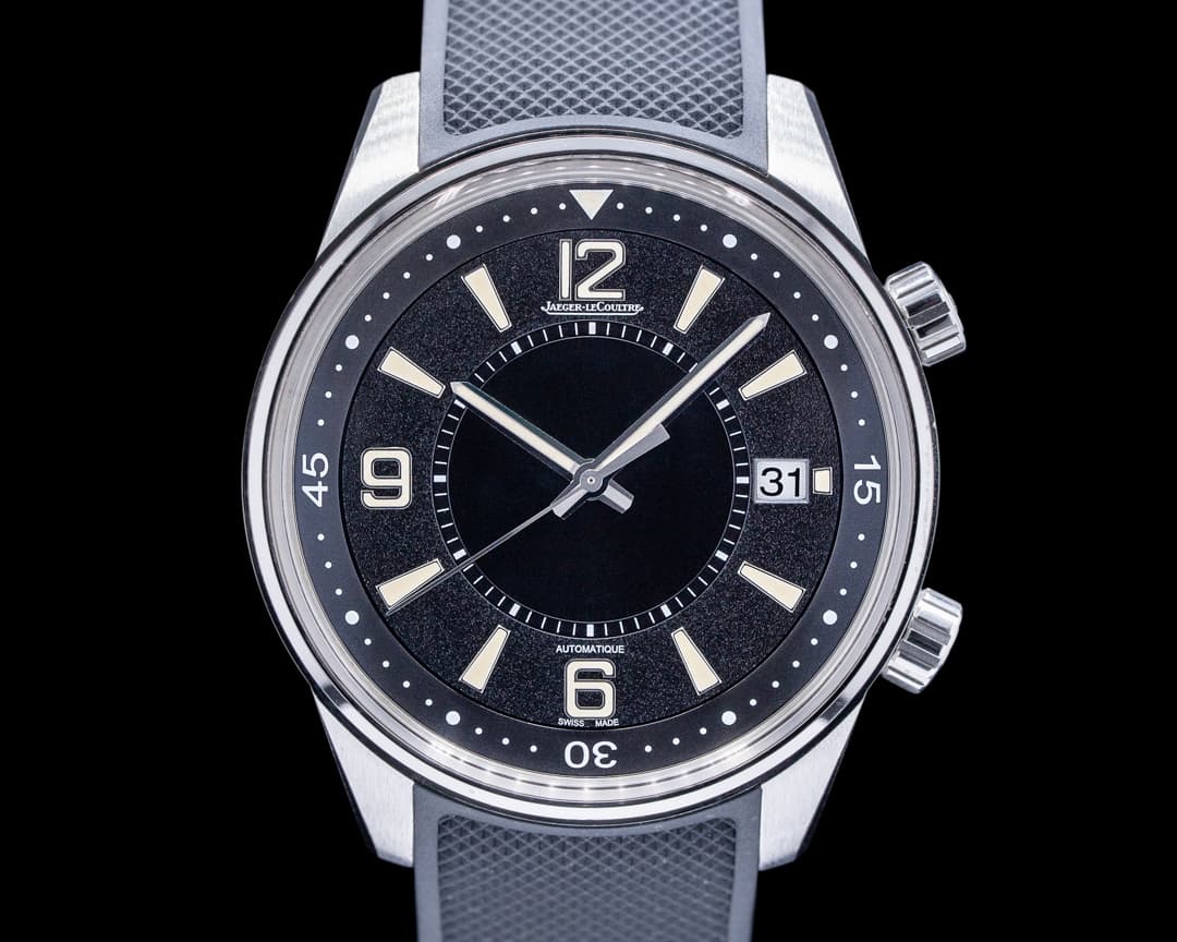 Jaeger LeCoultre Polaris Date SS Black Dial