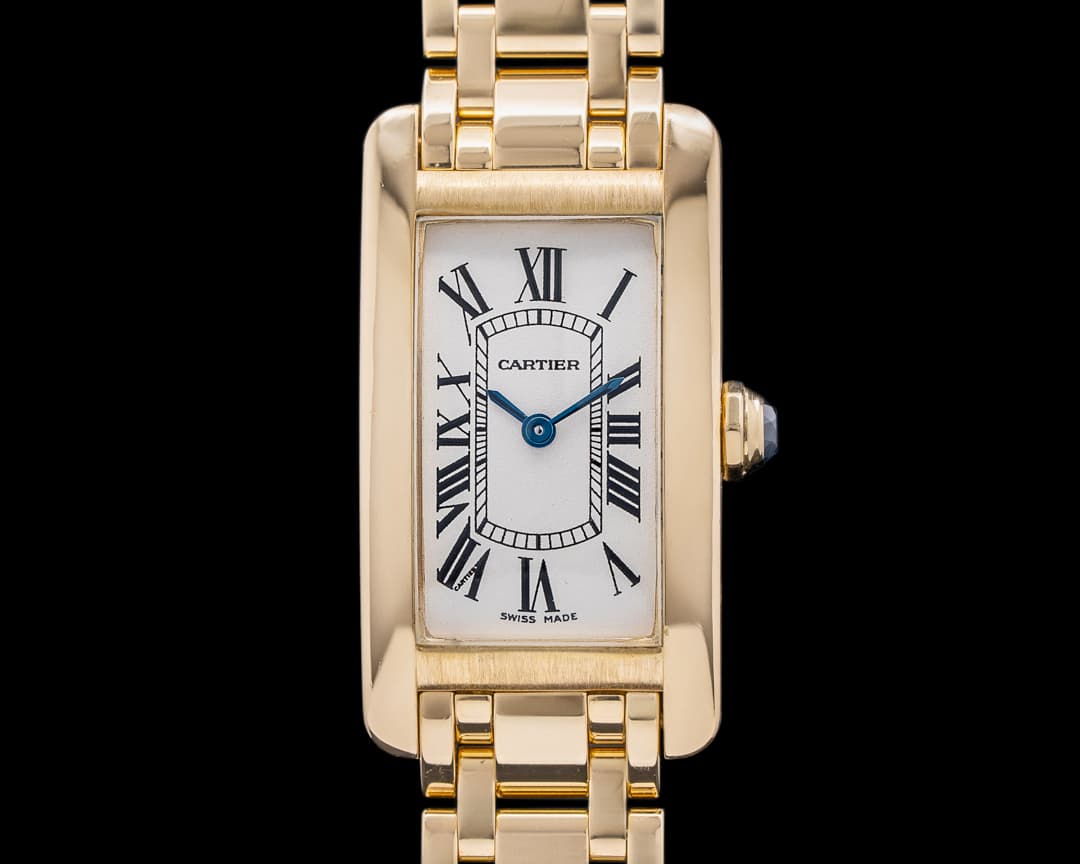 Cartier Small Tank Americaine Quartz 18K Yellow Gold