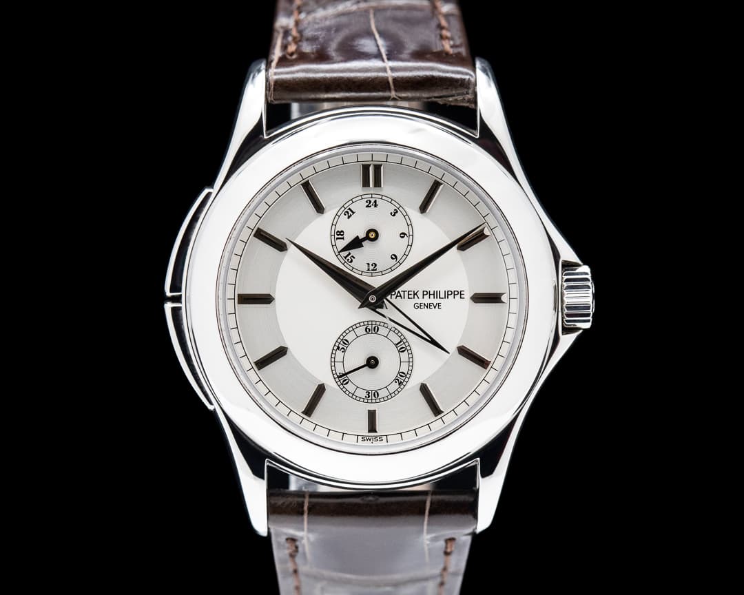 Patek Philippe Travel Time Manual Silver Dial Platinum 