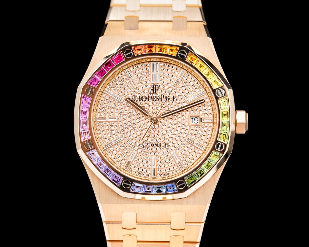 Audemars Piguet Royal Oak "RAINBOW" 15413OR Diamond Dial 