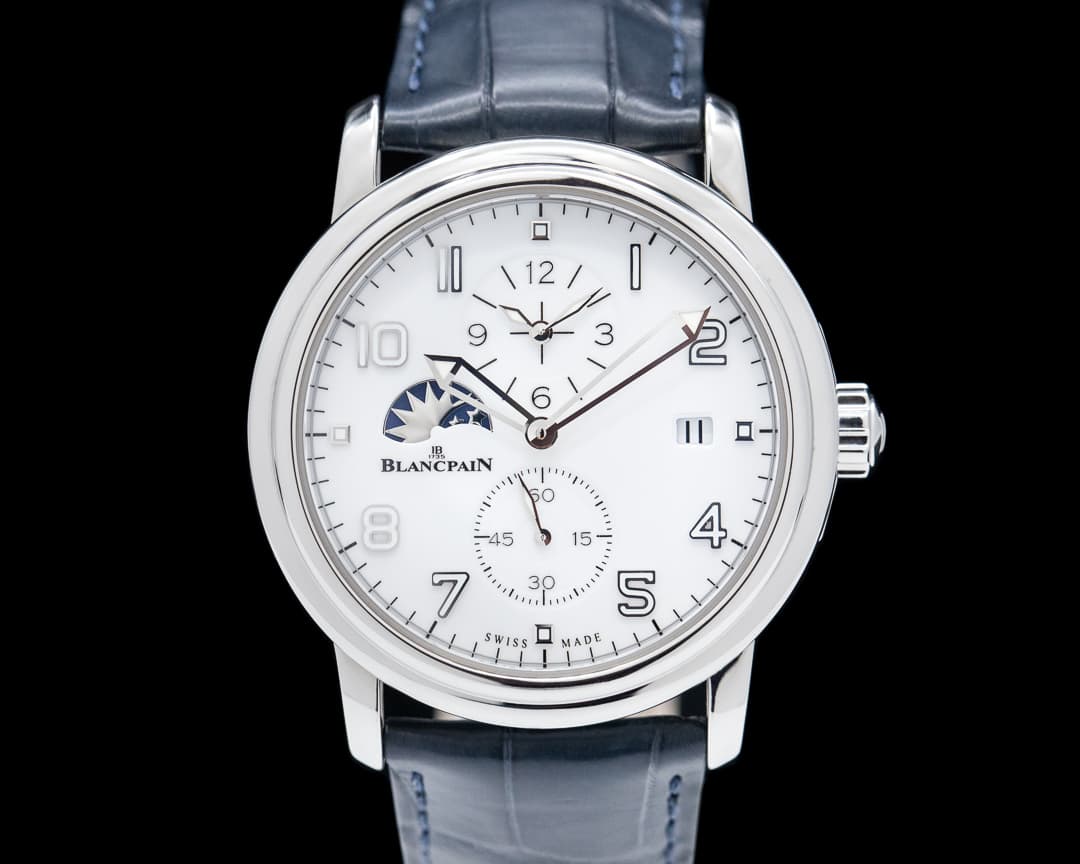 Blancpain Leman Double Timezone SS White Dial 40MM