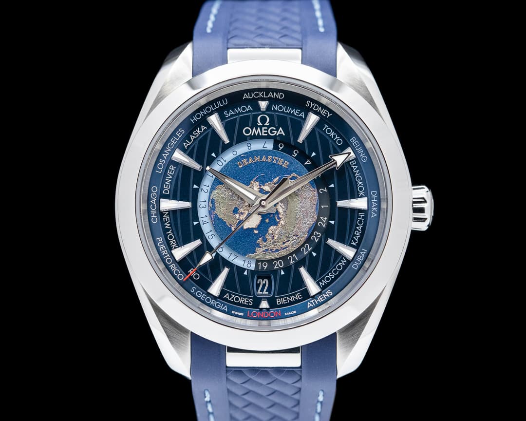 Omega Aqua Terra Co-Axial Master Chronometer GMT Worldtimer
