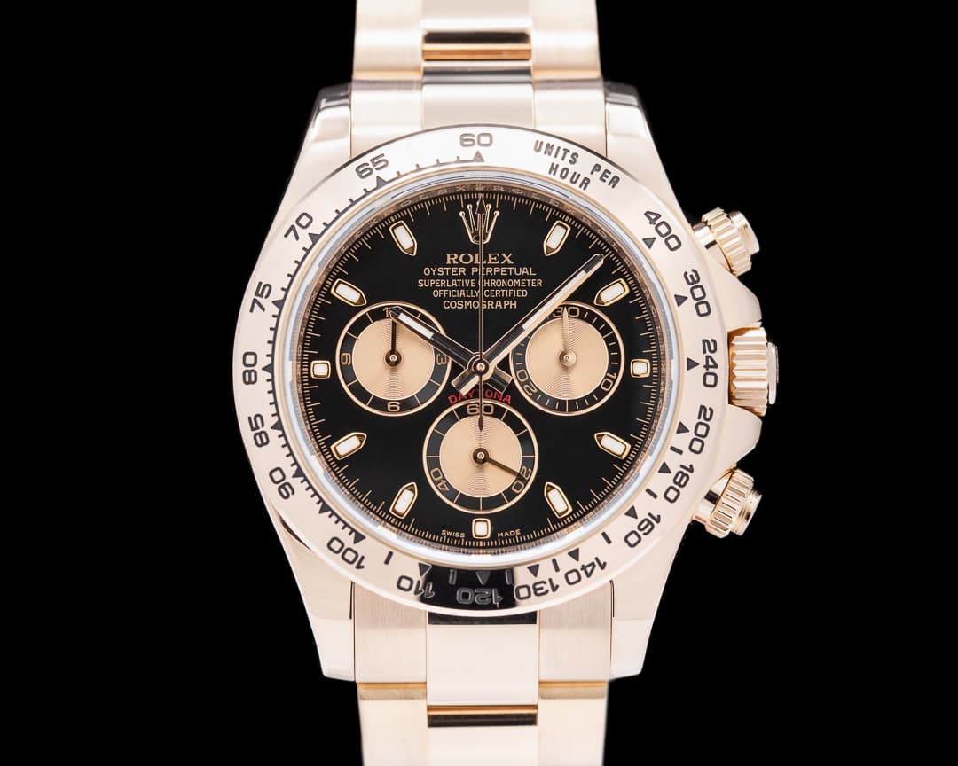 Rolex Daytona Everose 116505 Black Dial 18K Rose Gold / Bracelet