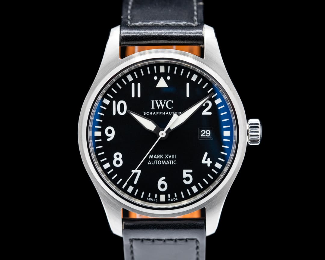 IWC Mark XVIII Black Dial SS 