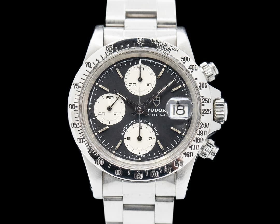 Tudor Vintage Reverse panda 94300 Chronograph SS Big Block