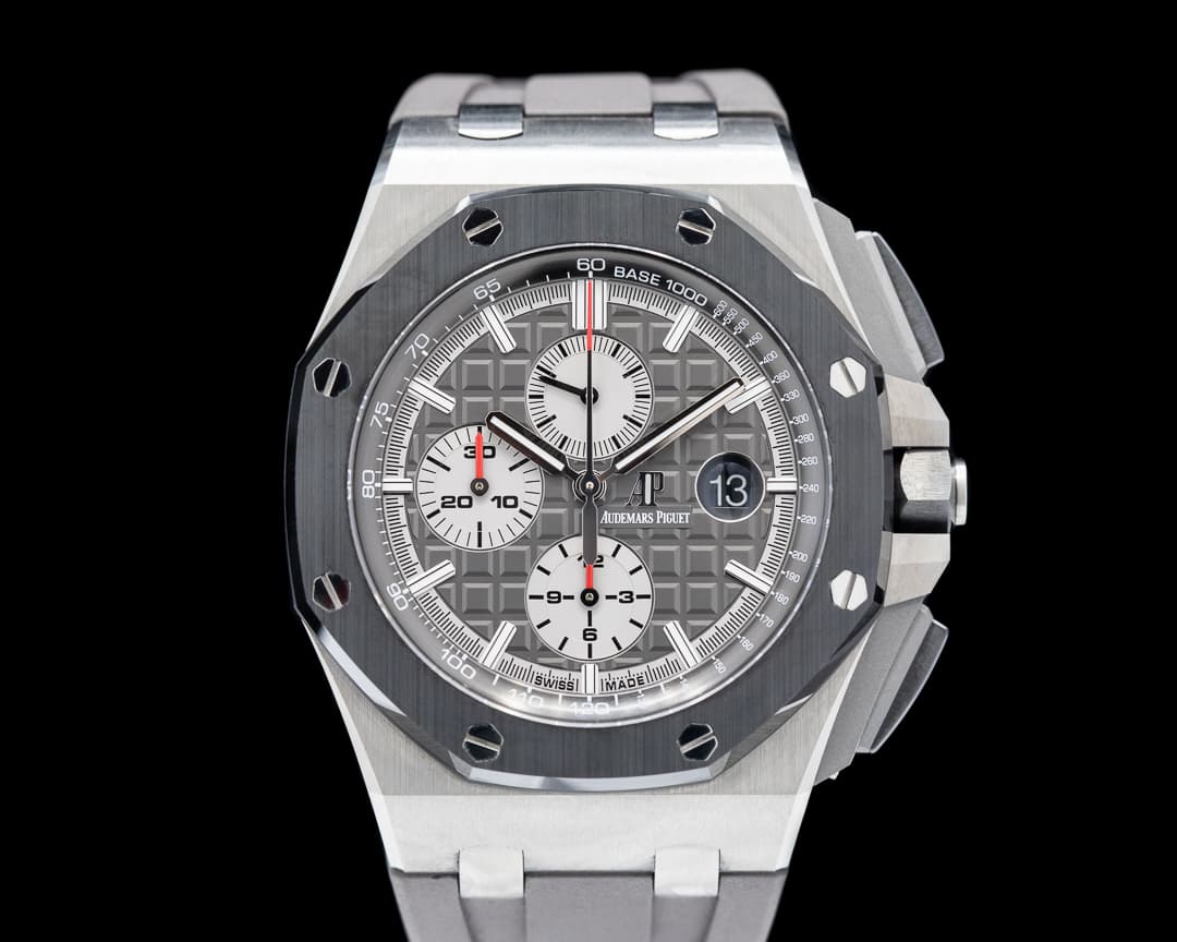 Audemars Piguet 26400I0 Royal Oak Offshore Black Ceramic Bezel Titanium / Rubber