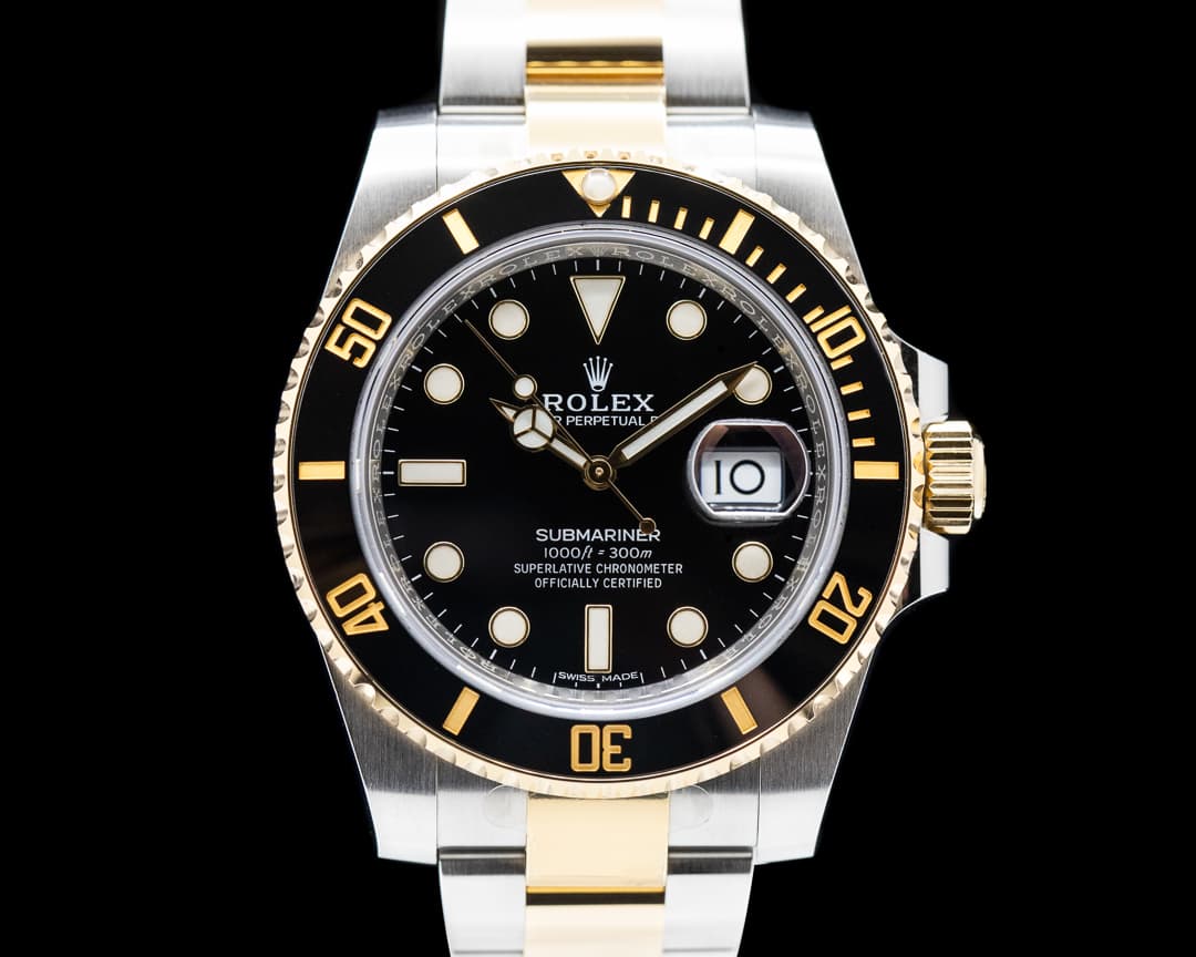 Rolex Submariner 116613LN Ceramic Black Dial 18K / SS 