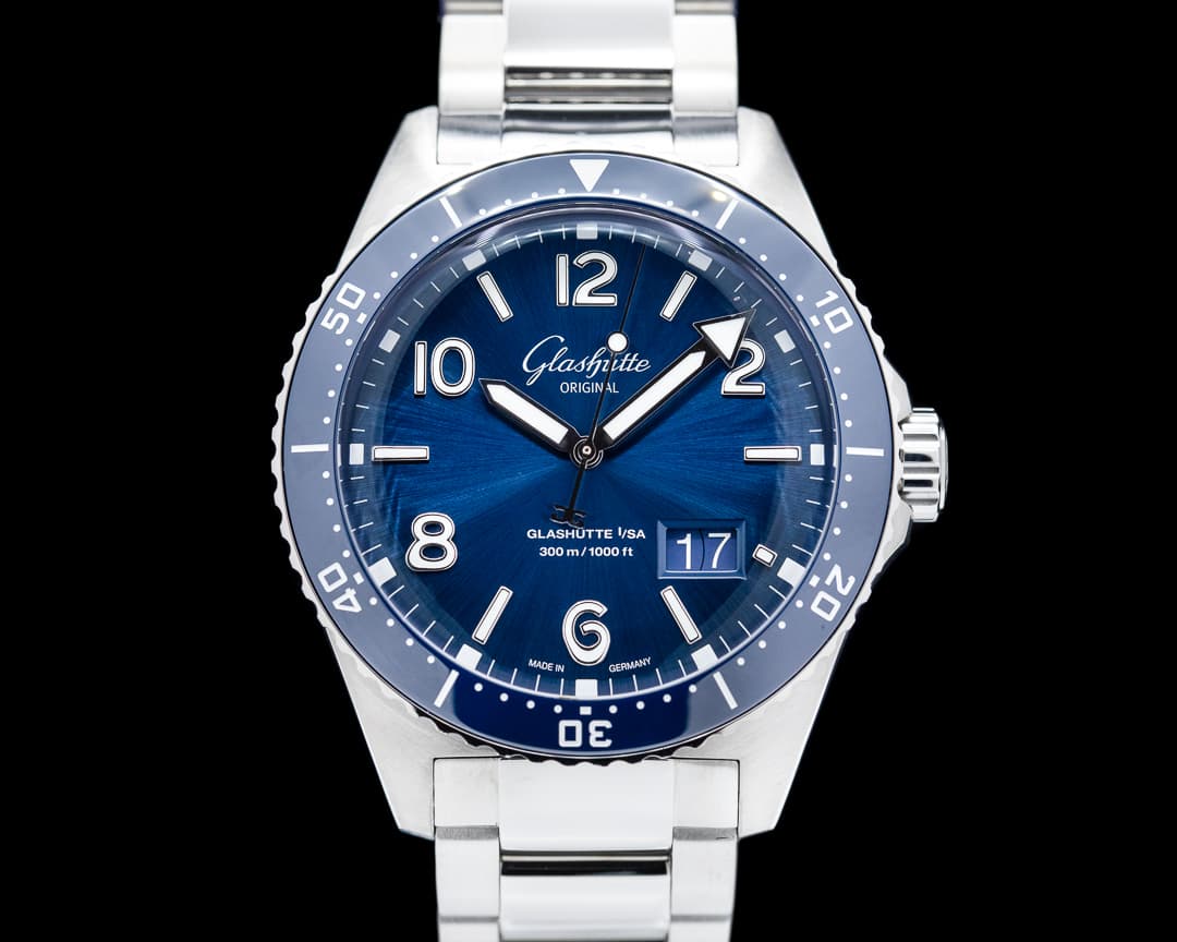 Glashutte Original SeaQ Panorama Date Blue Dial SS 