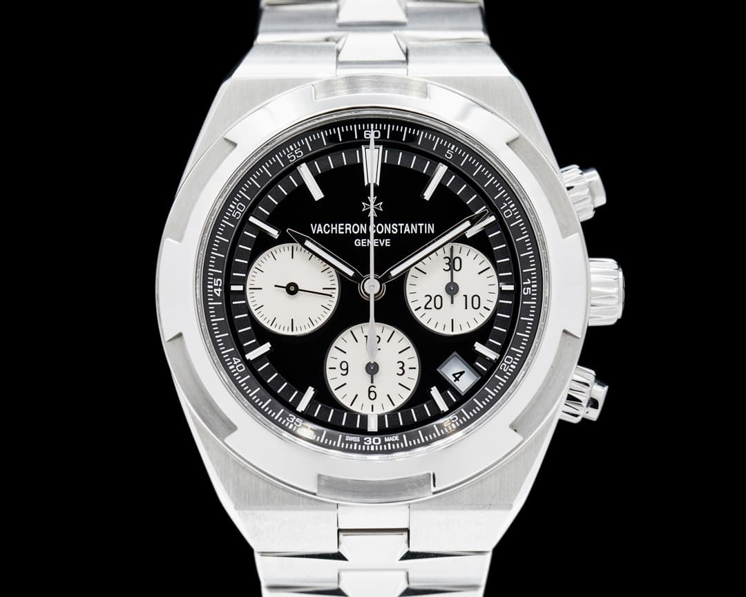 Vacheron Constantin Overseas 5500V/110A Chronograph Black Panda Dial SS 2022