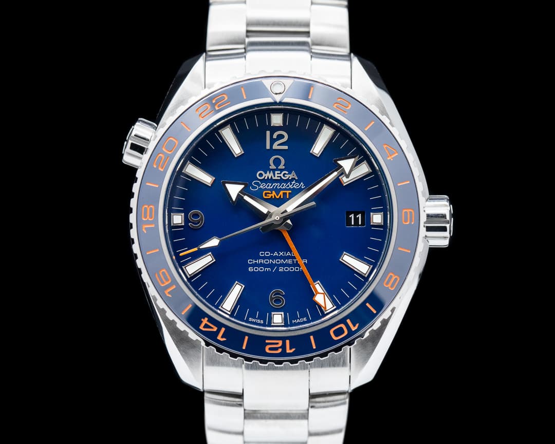 Omega Seamaster Planet Ocean Good Planet GMT 600M Co-Axial Blue Dial 