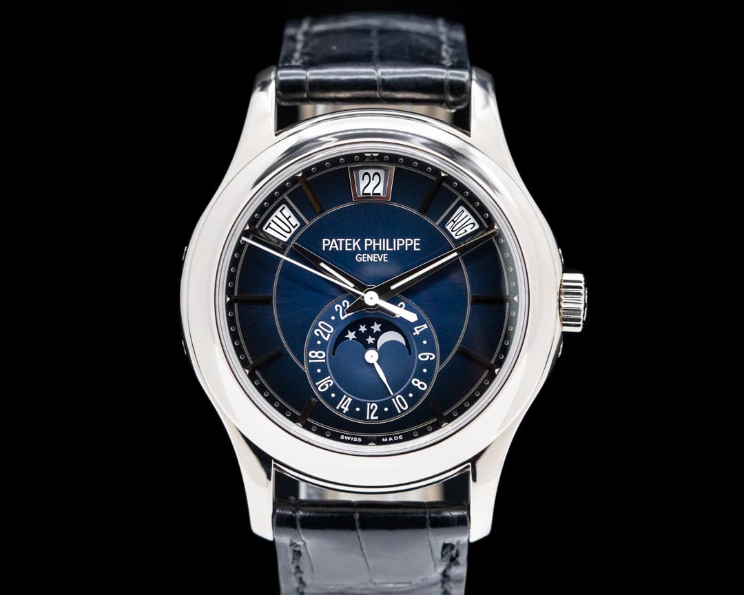 Patek Philippe Annual Calendar 5205G Blue Dial 18K White Gold 