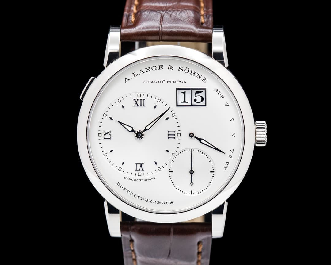 A. Lange and Sohne Lange 1 191.039 18K White Gold Silver Dial 
