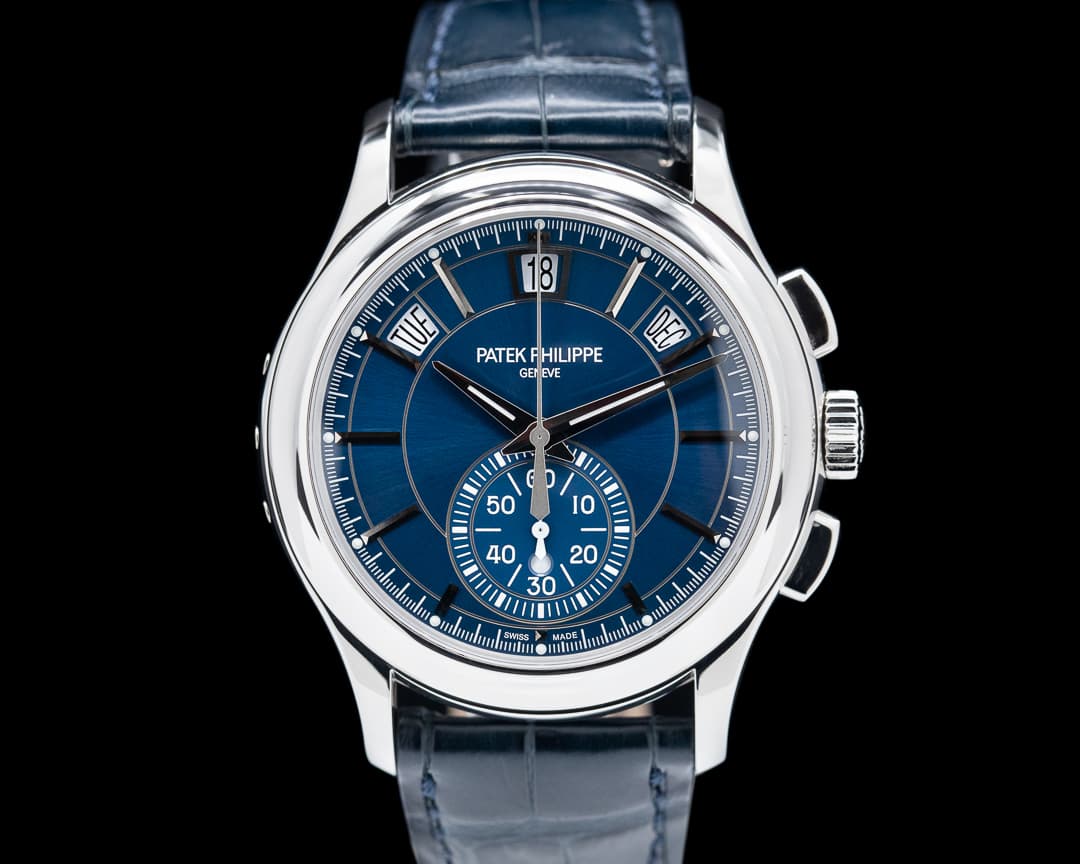 Patek Philippe 5905P Chronograph Annual Calendar PT Blue Dial DISCONTINUED