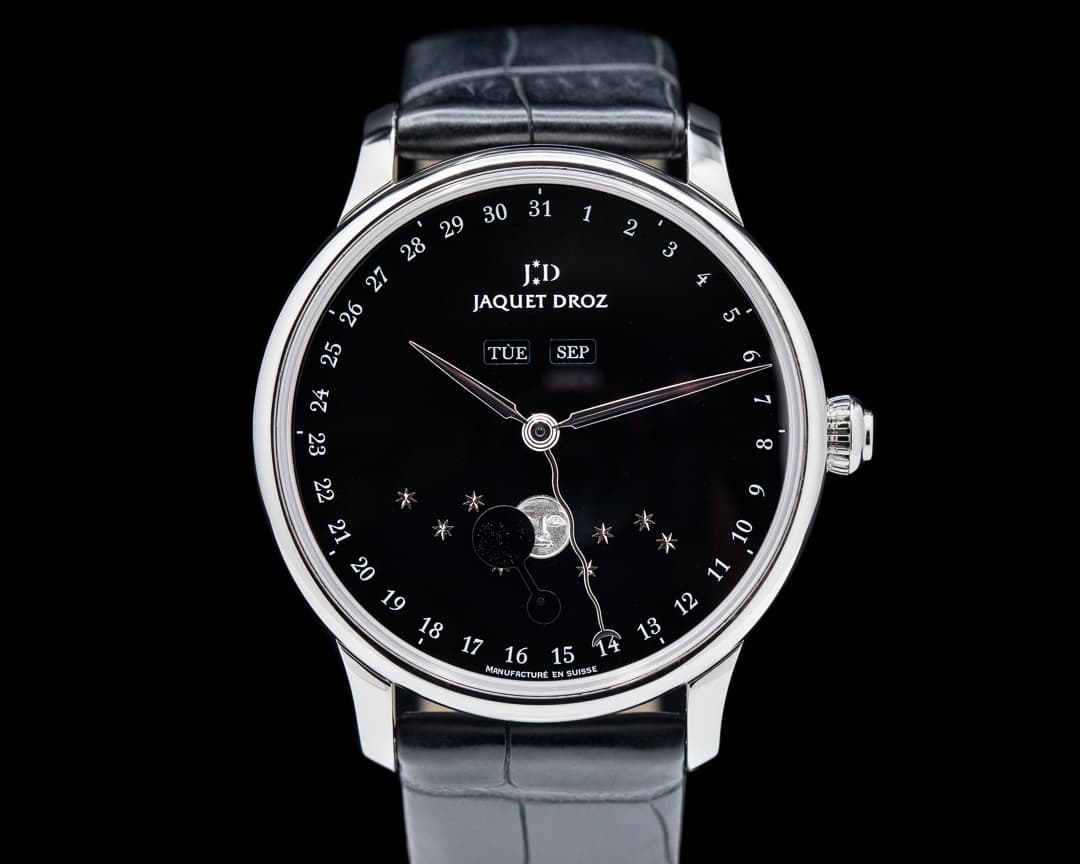 Jaquet Droz Astrale Eclipse Black Dial SS 
