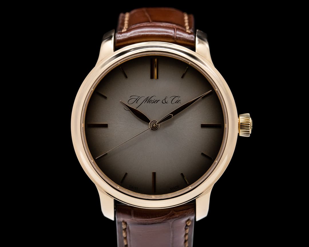 H. Moser and Cie. Monard Centre Seconds 18k RG Fume Dial