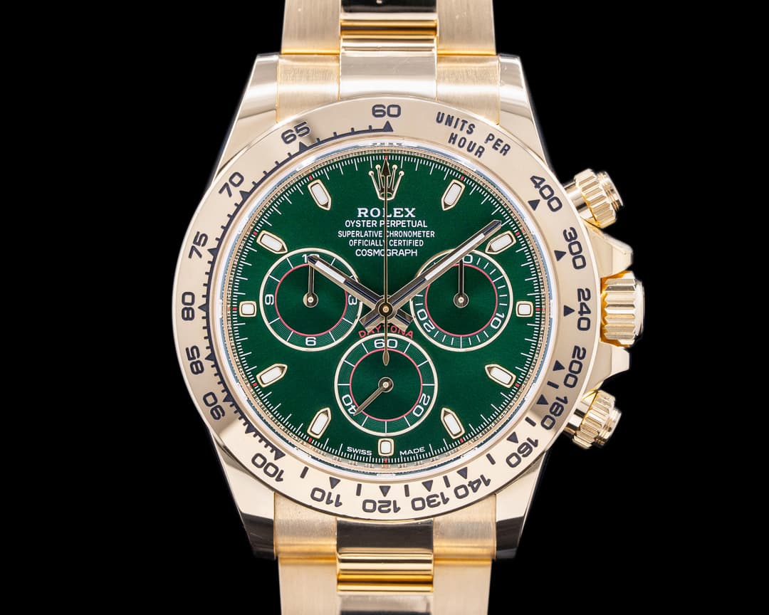 Rolex Daytona 116508 18k Yellow Gold / Green Dial