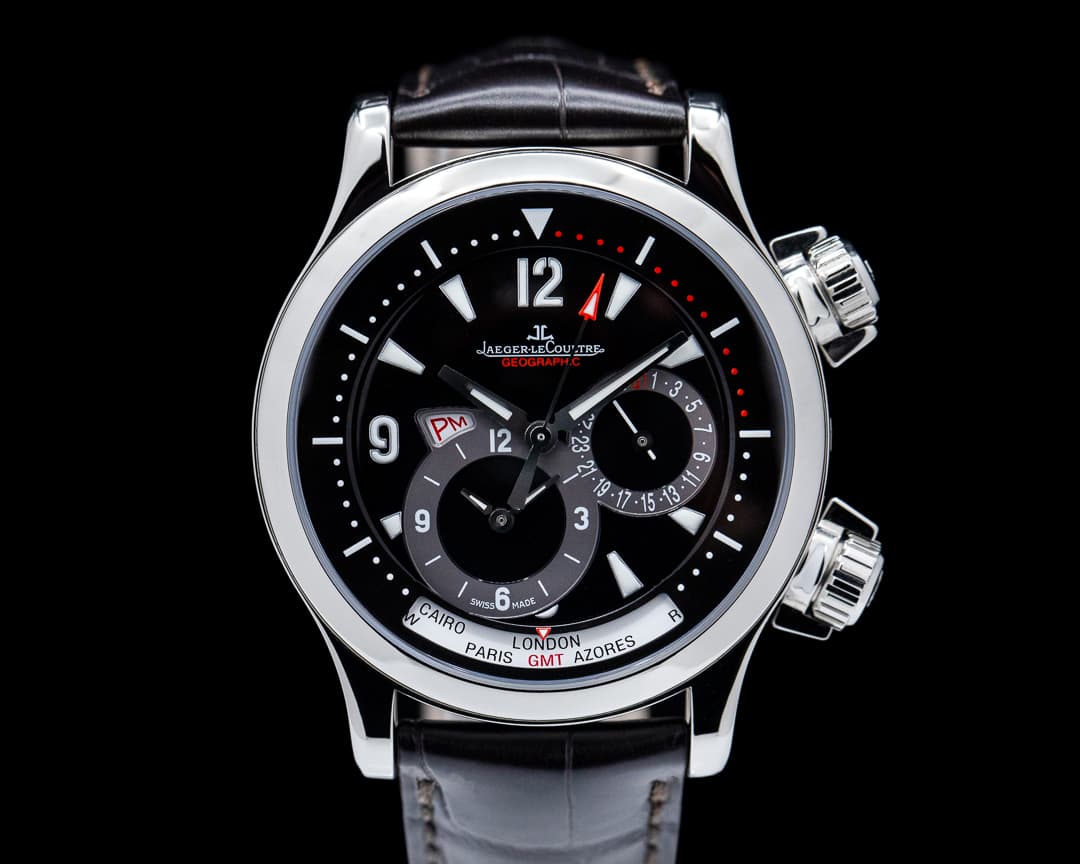 Jaeger LeCoultre Master Compressor Geographic SS Black dial