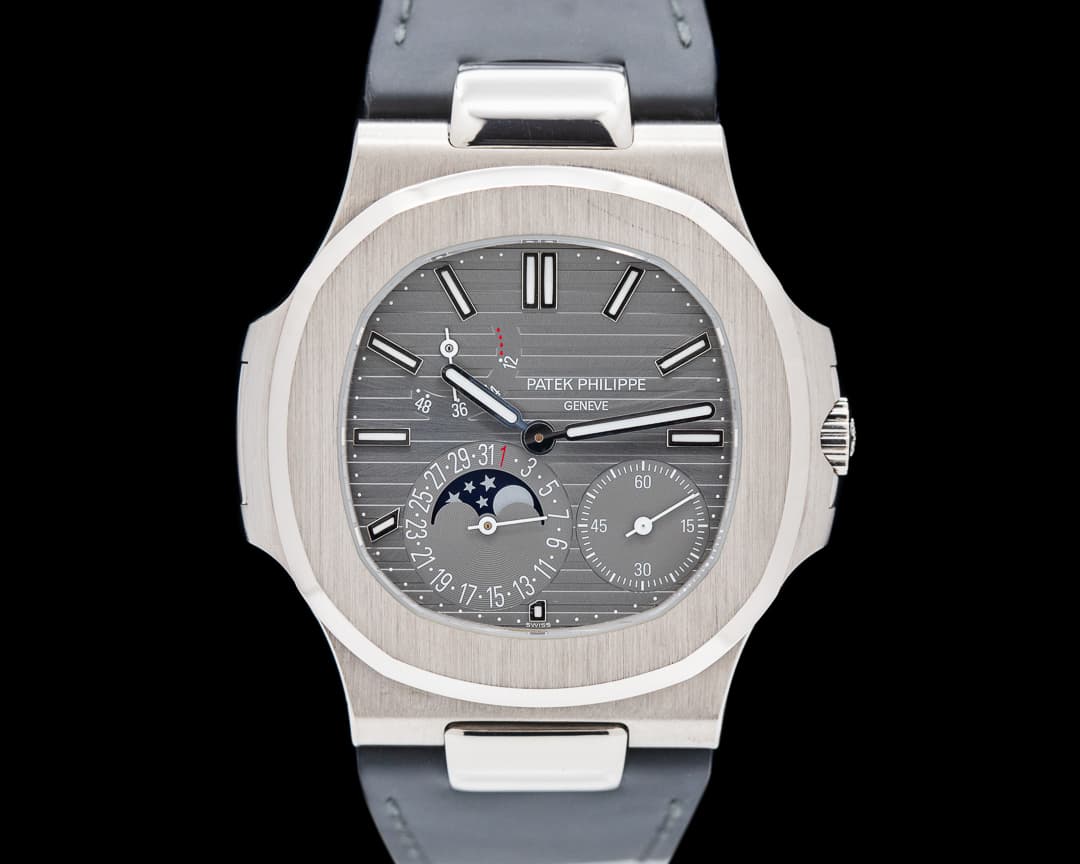 Patek Philippe Nautilus 5712G Power Reserve Moonphase 18K White Gold