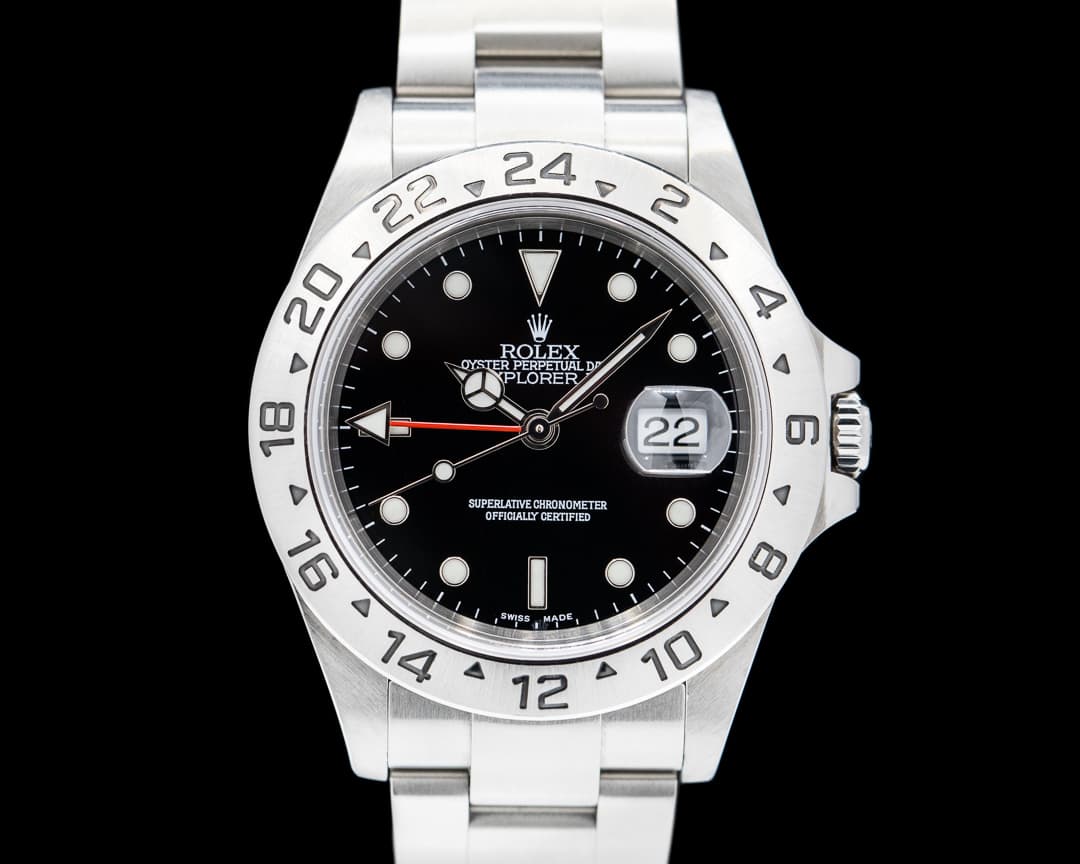 Rolex Explorer II SS Black Dial 16570