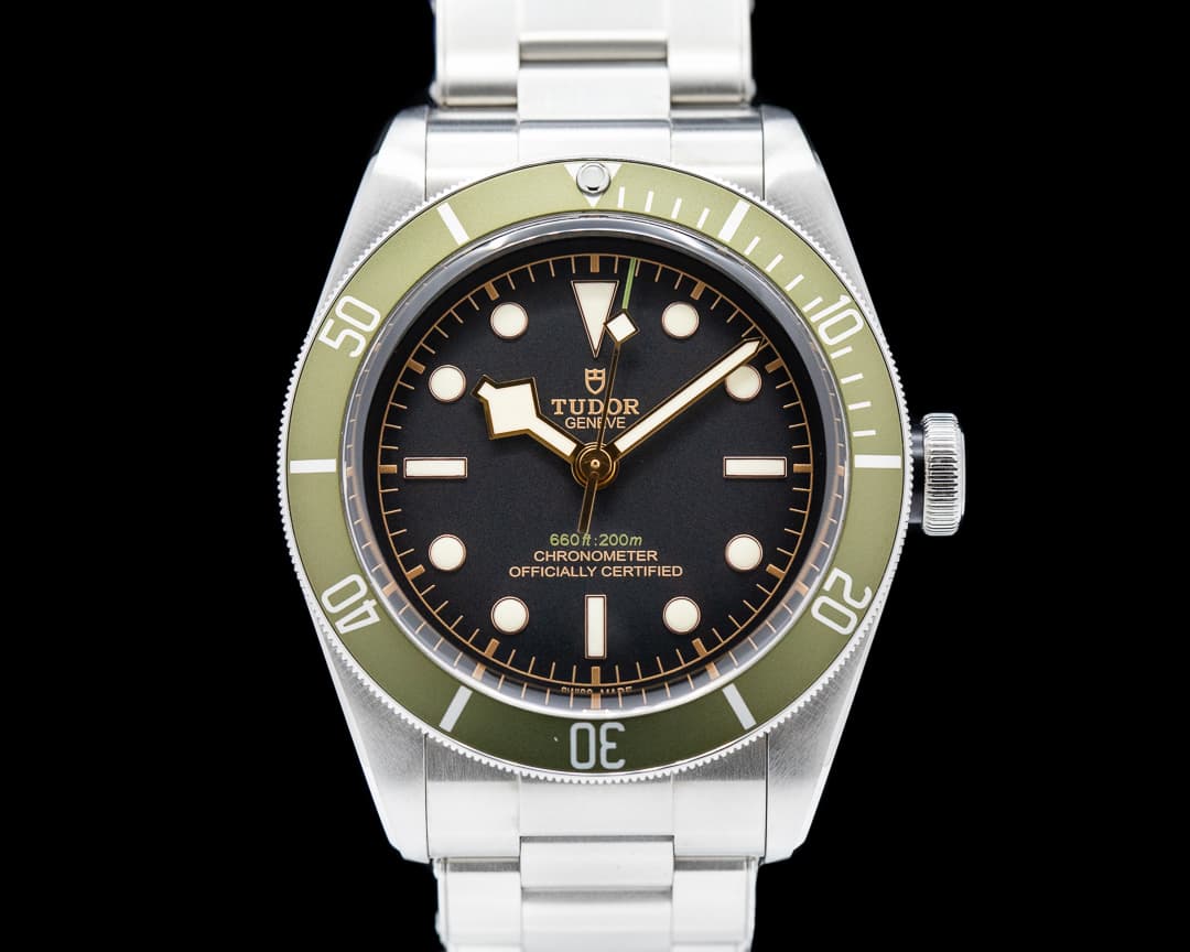 Tudor Tudor Heritage 79230G Black Bay Harrods Green SS