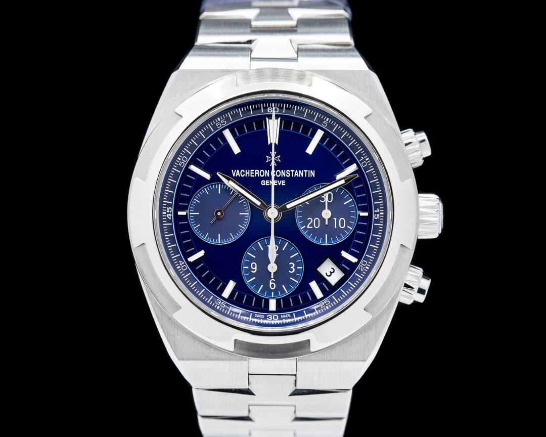 Vacheron Constantin Overseas Chronograph 5500V Blue Dial SS FULL SET 