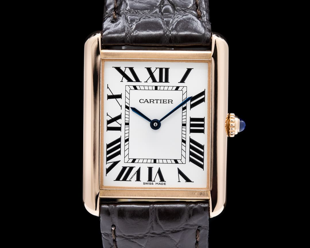 Cartier Tank Solo Large 18K Rose Gold/ SS Quartz
