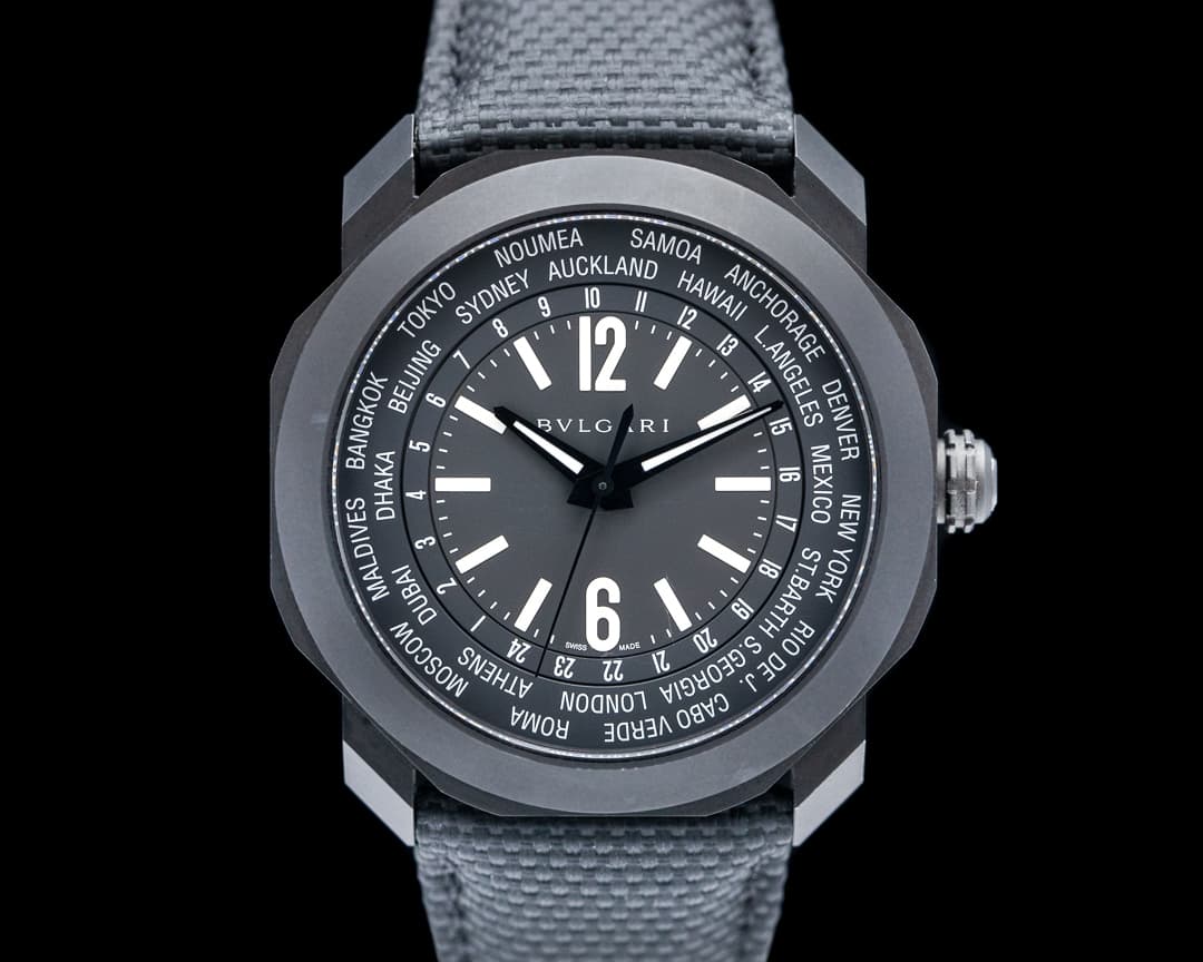 Bulgari Octo Roma WorldTimer Black DLC Automatic 40MM