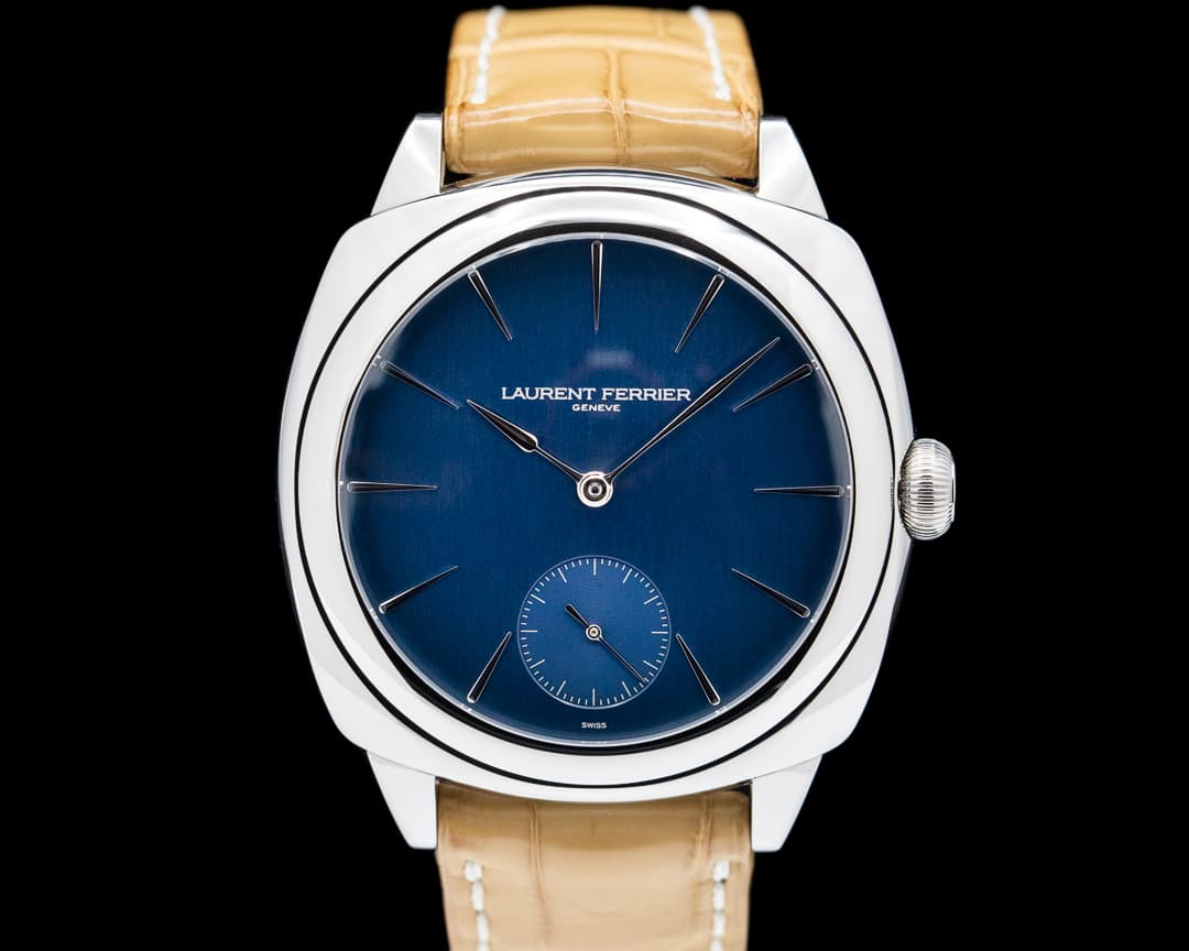 Laurent Ferrier Galet Micro Rotor Square SS Blue Dial 
