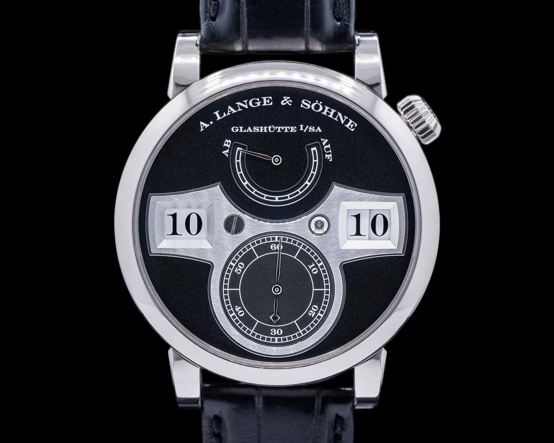 A. Lange and Sohne Zeitwerk 140.029 18K WG + DEPLOYANT BUCKLE