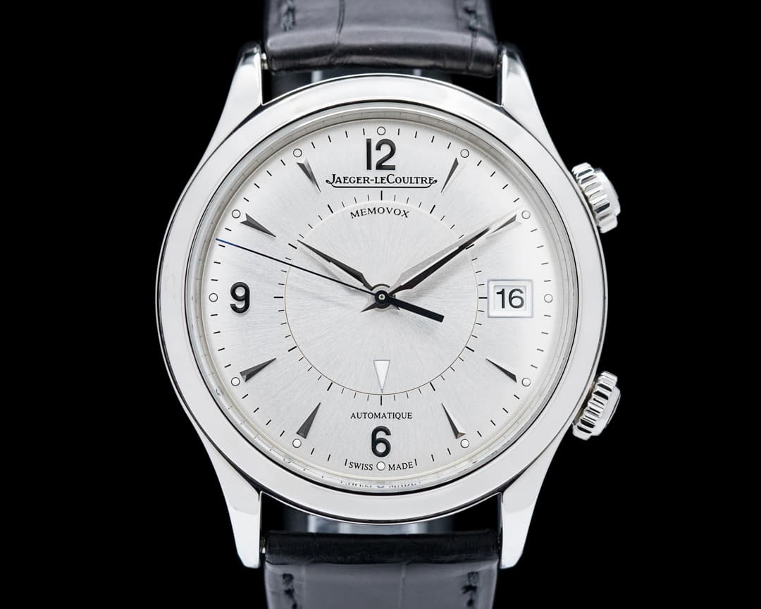 Jaeger LeCoultre Master Memovox SS Silver Dial 
