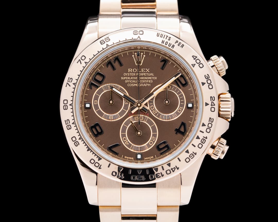 Rolex Daytona 116505 Slate Chocolate Racing Dial 18K Rose Gold
