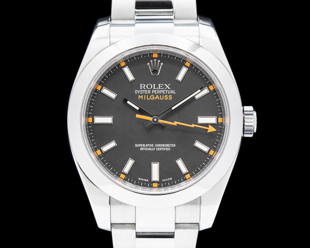 Rolex Milgauss SS Black Dial