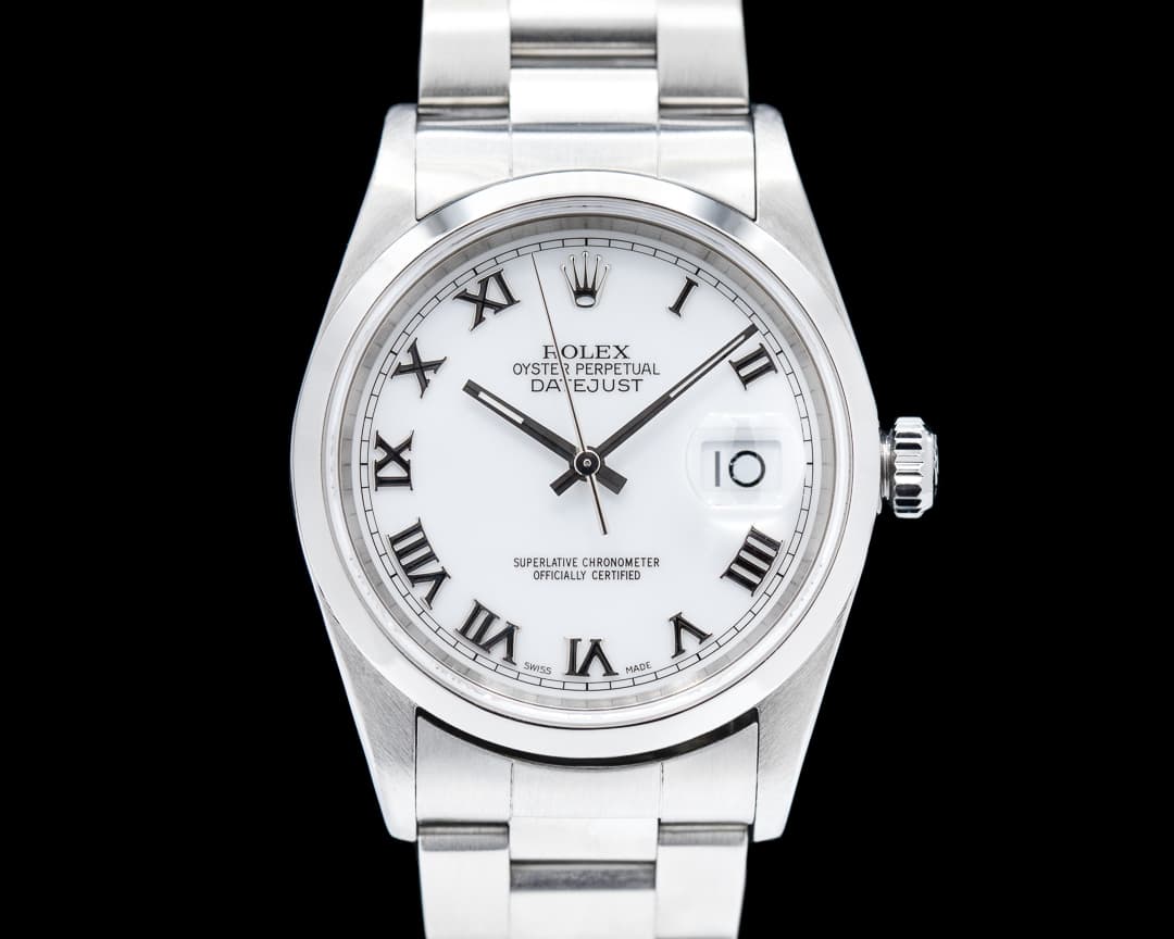 Rolex Datejust SS White Roman Dial