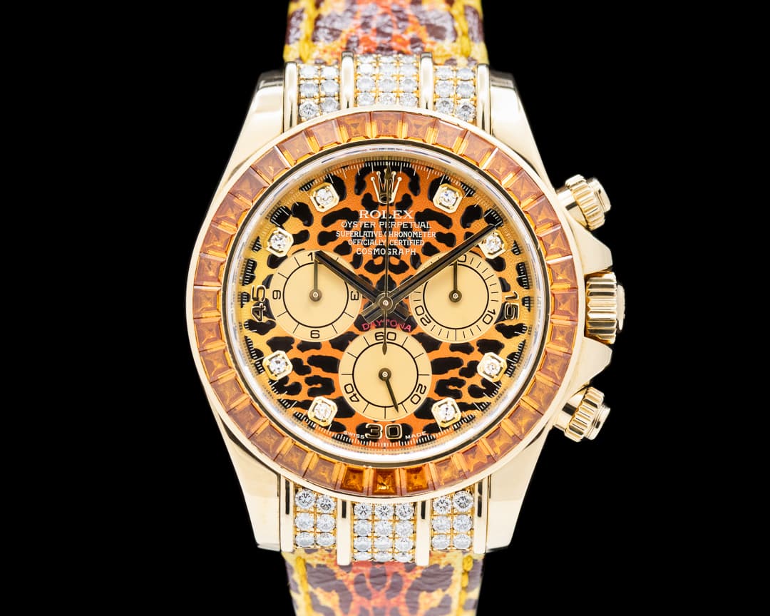 Rolex Cosmograph Daytona 116598 SACO "LEOPARD" 18K FULL SET