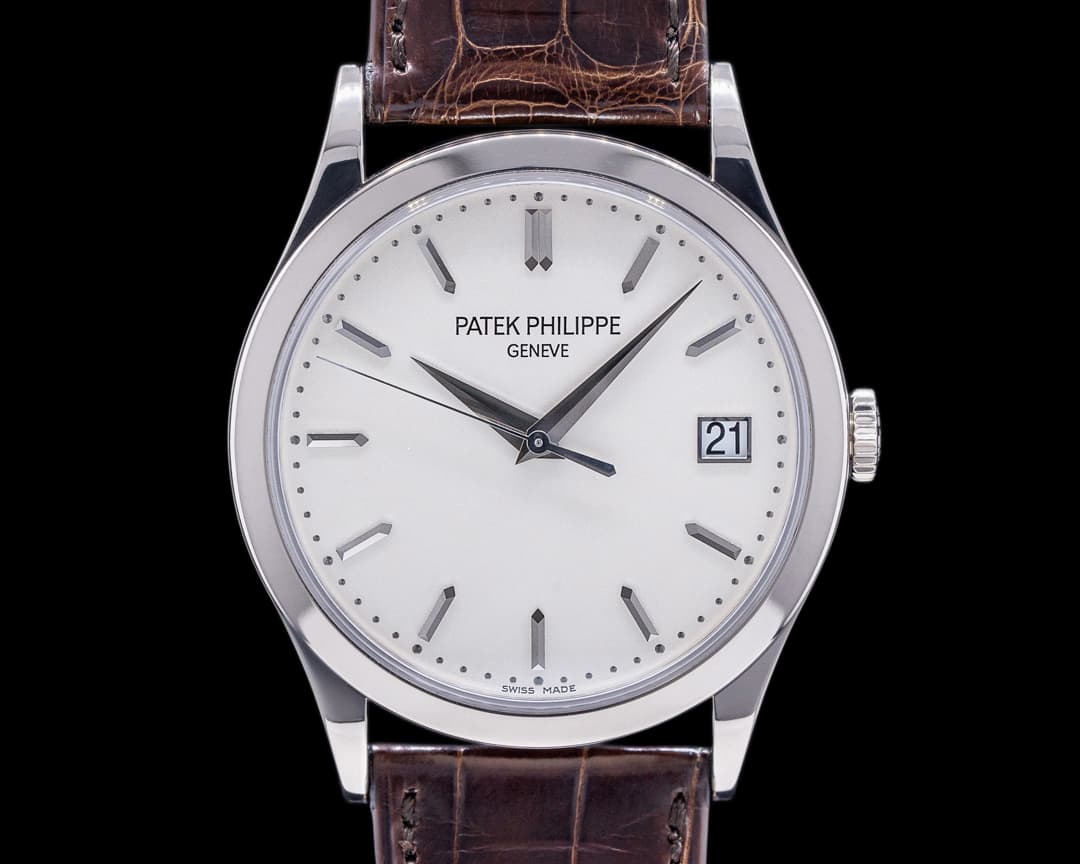 Patek Philippe Calatrava 18K White Gold Silver Dial 
