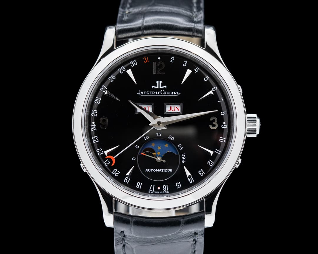 Jaeger LeCoultre Master Moon SS Black Dial 