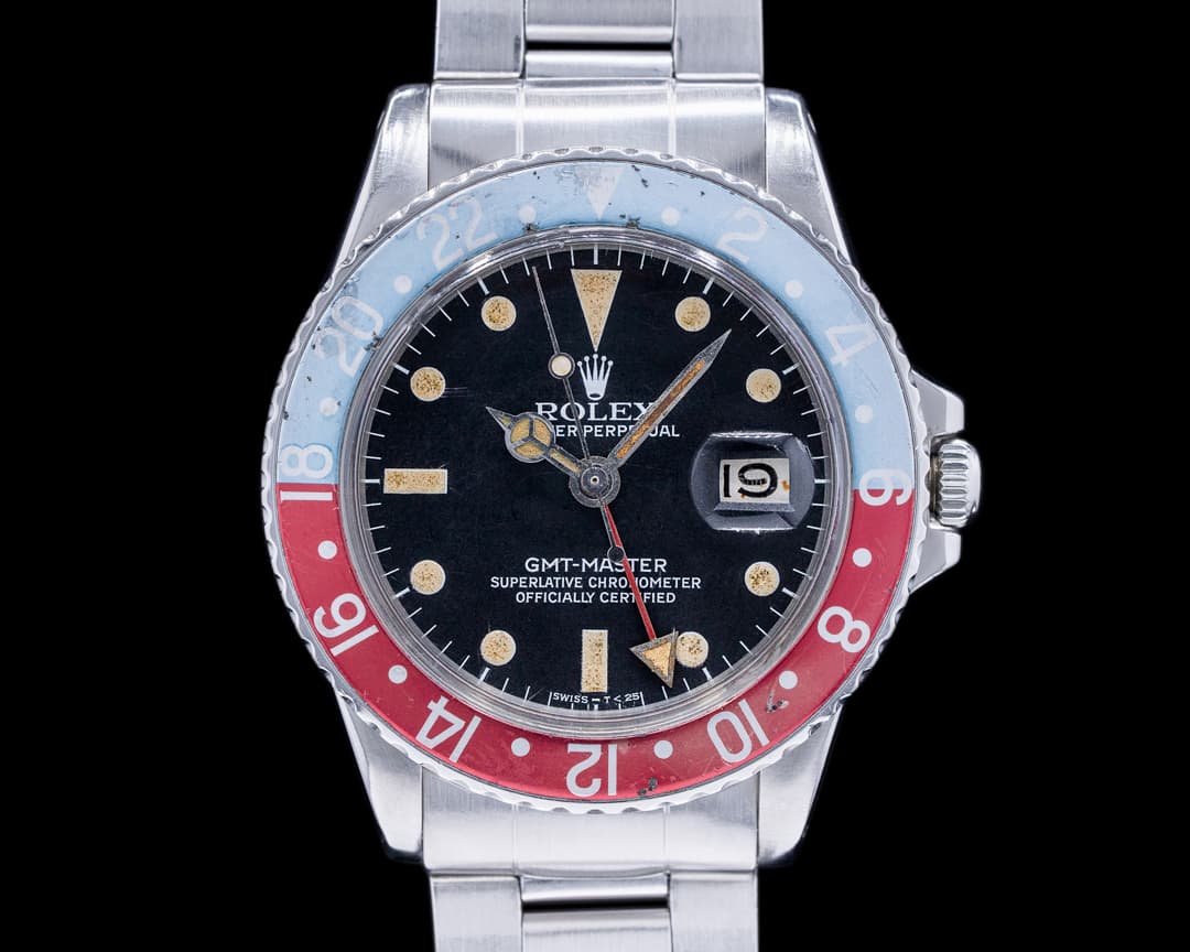 Rolex Vintage GMT Master "Pepsi Bezel" SS Circa 1972