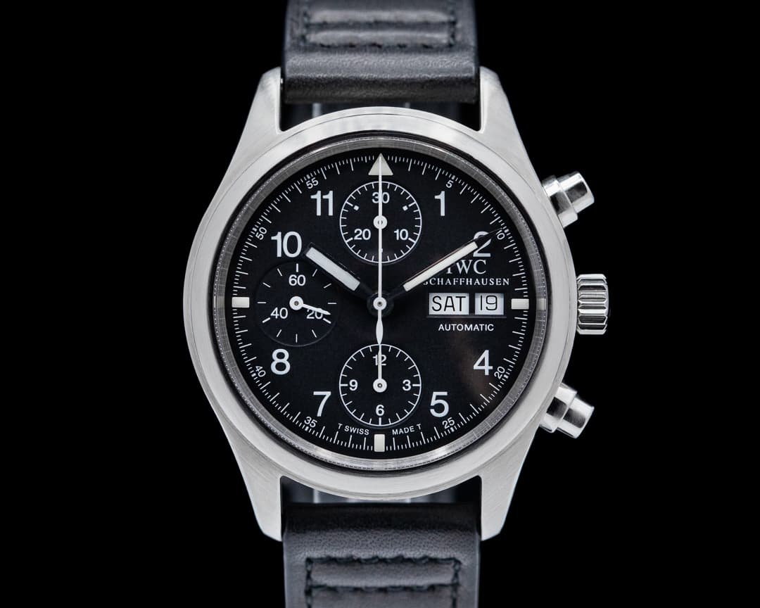 IWC Pilot Chronograph SS Black Dial
