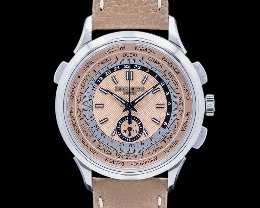 Patek Philippe World Time 5935A Chronograph SS Salmon Dial 2023