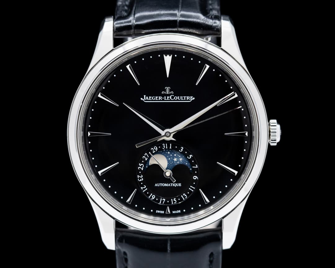 Jaeger-LeCoultre Master Ultra Thin Moon SS Black Dial 