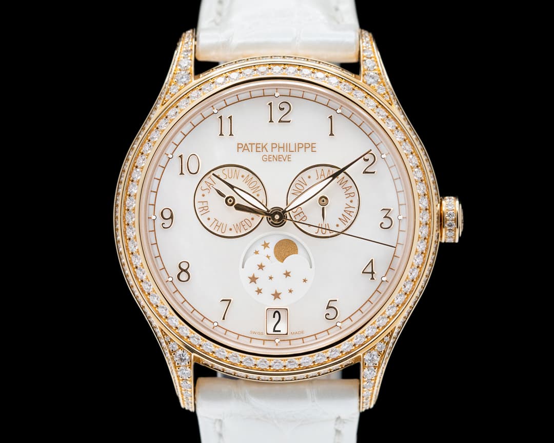 Patek Philippe Annual Calendar 4948R 18K Rose MOP Diamond Case 