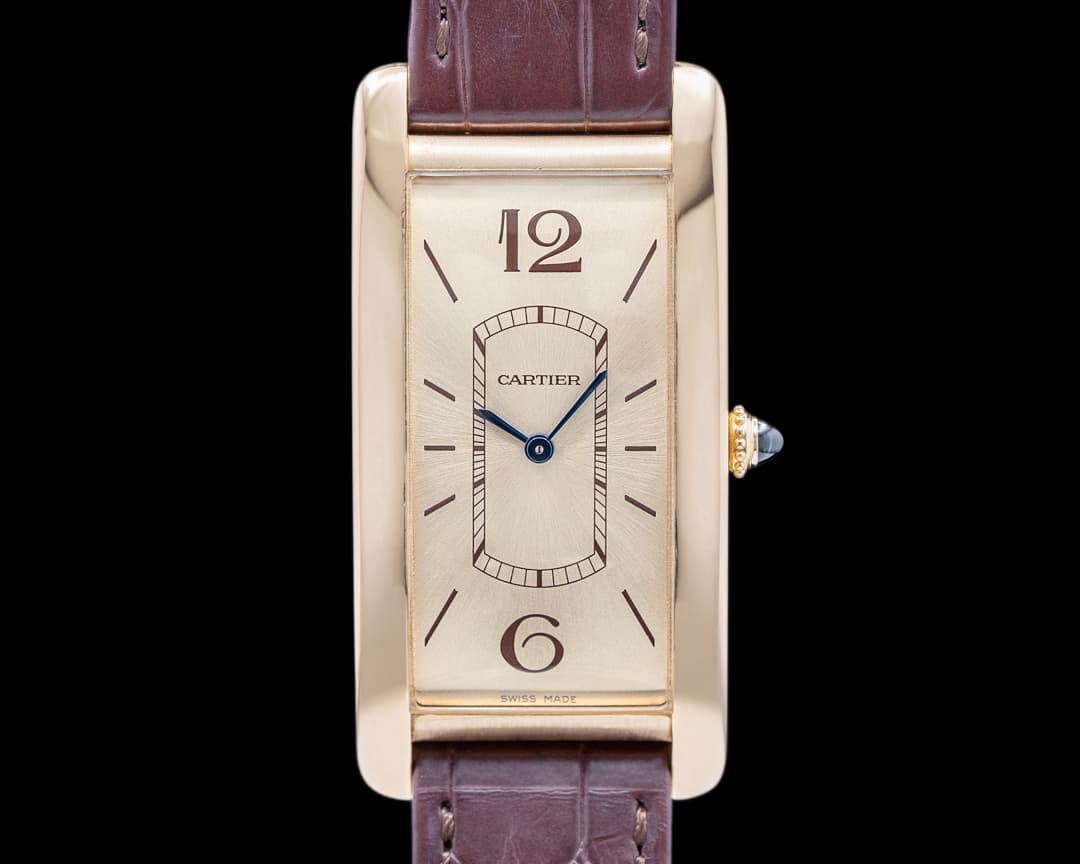 Cartier Tank Cintree WGTA0026 Yellow Gold / Champagne Dial  