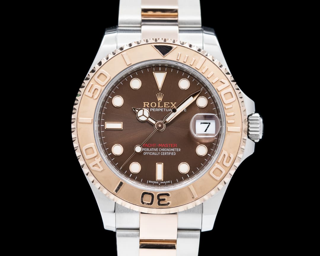Rolex Yachtmaster 37mm 18K Rose Gold / SS Brown Dial 2017