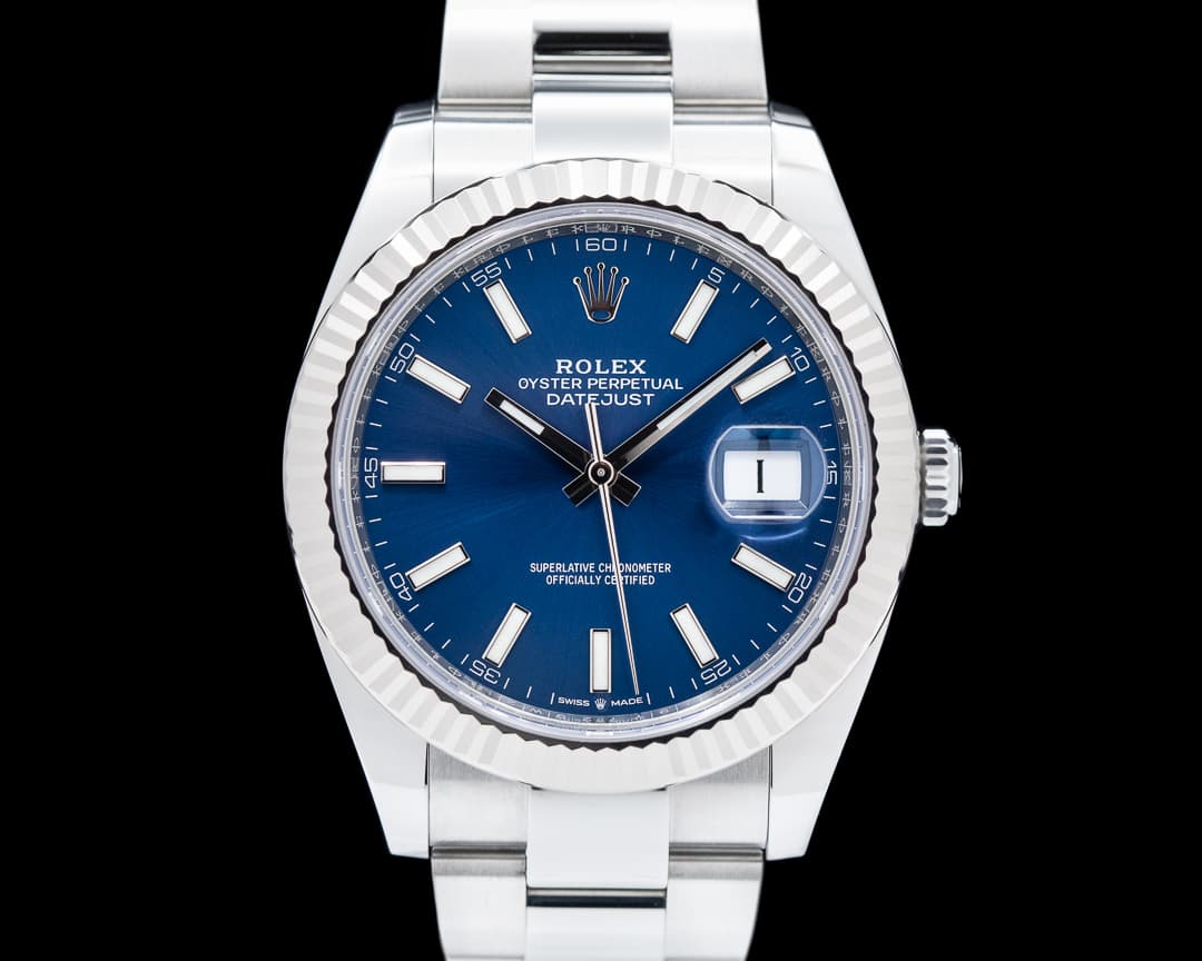 Rolex Datejust 41 126334 Blue Stick Dial SS Oyster 2022
