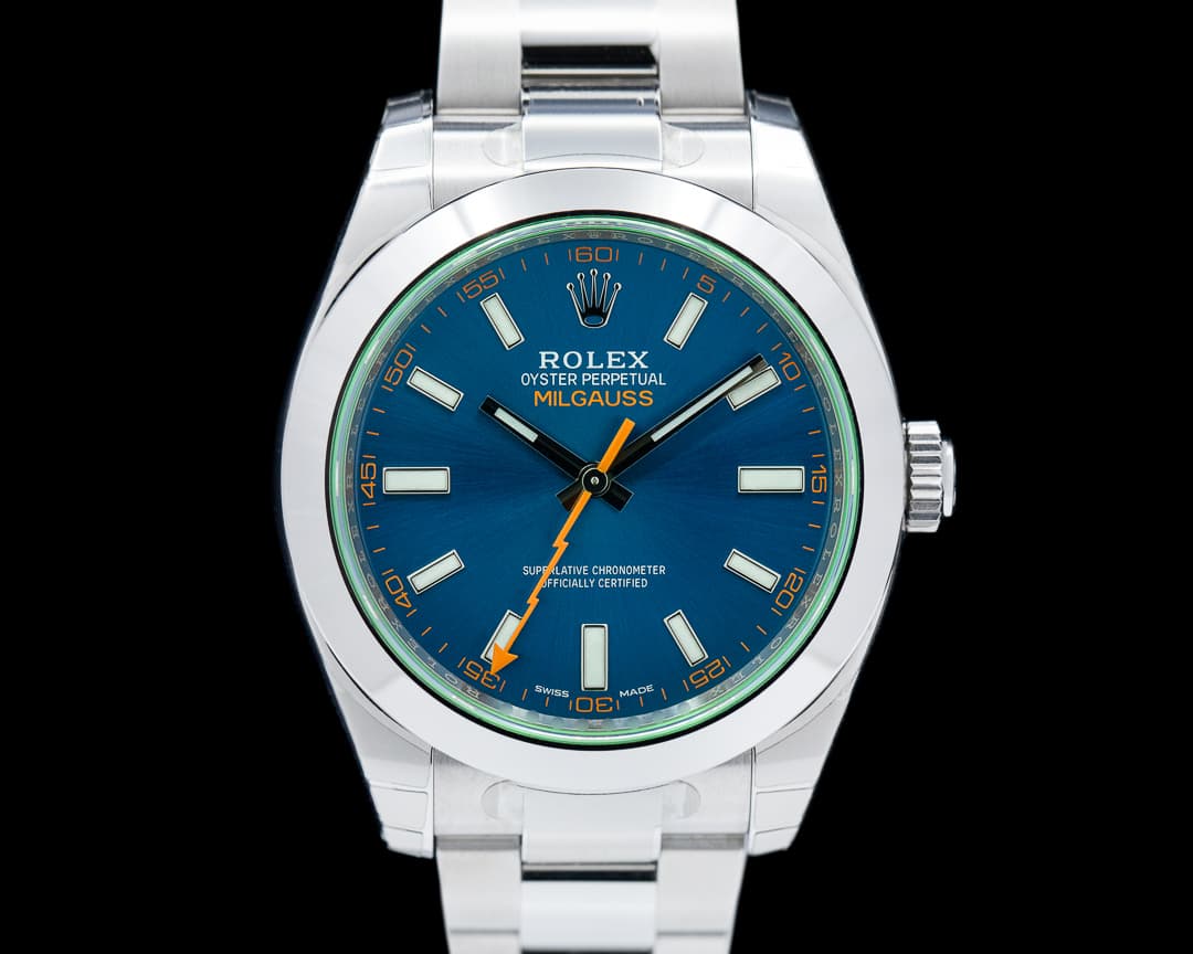 Rolex Milgauss 116400GV Green Crystal Edition