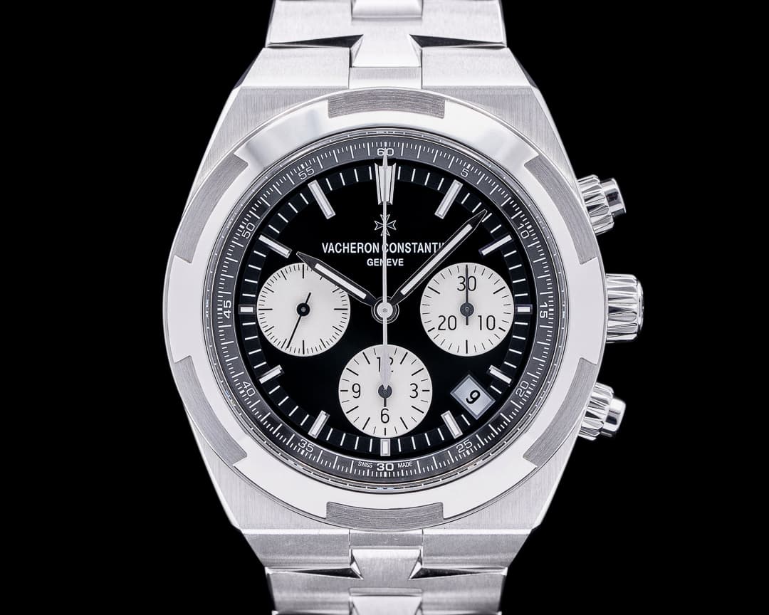 Vacheron Constantin Overseas 5500V/110A Chronograph Black Panda Dial SS 2023